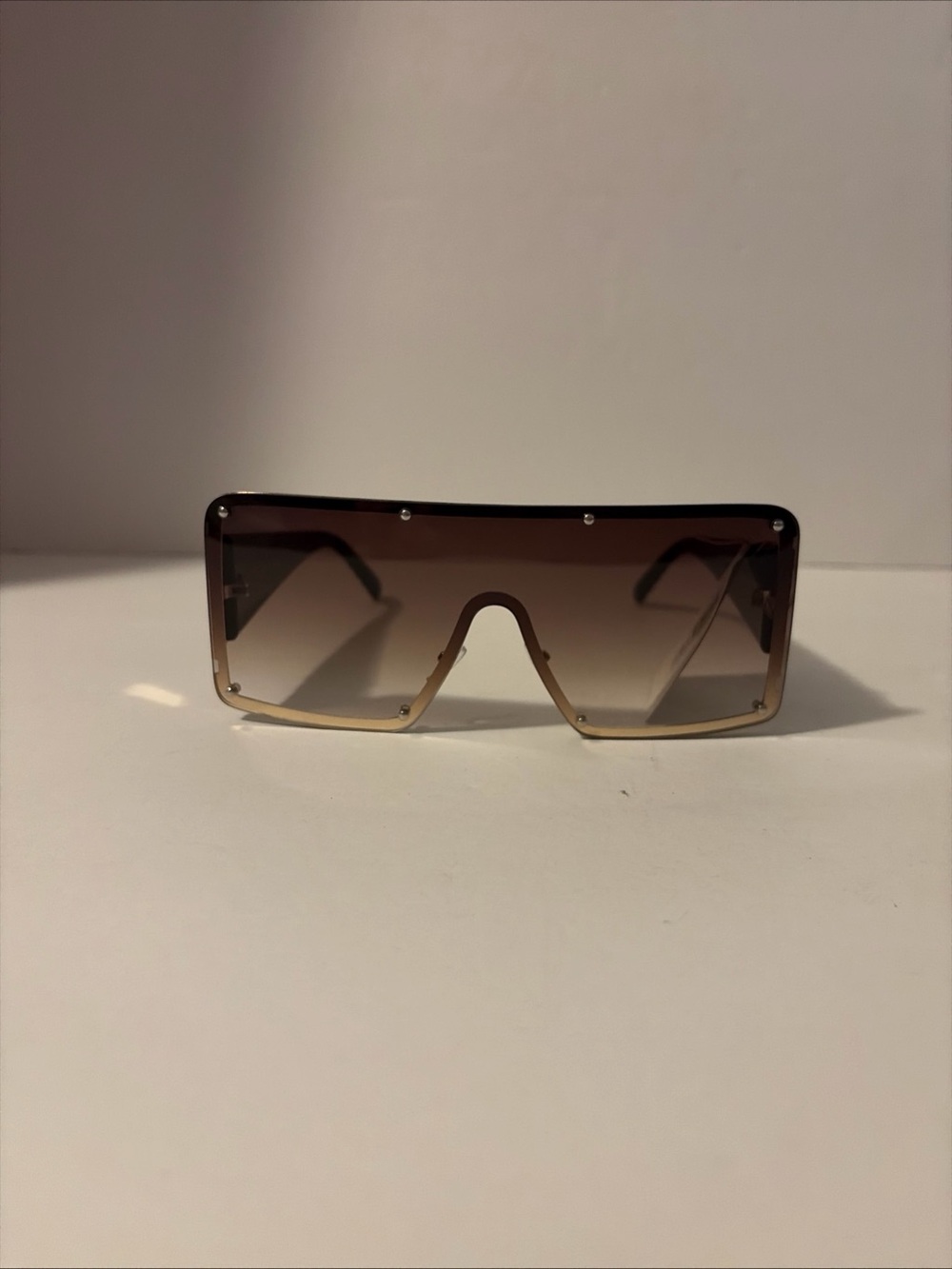 Gradient Brown Fashion/ Trendy Sunglasses